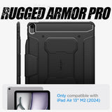 Spigen iPad Air 13 (M2/M3) Etui Rugged Armor Pro Svart