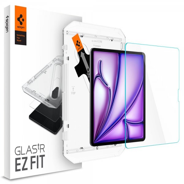 Spigen iPad Air 13 (M2/M3) Skjermbeskytter GLAS.tR EZ Fit