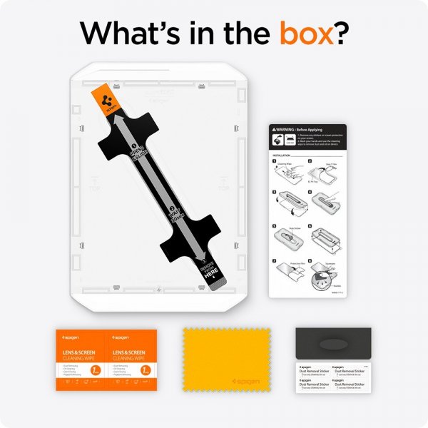 Spigen iPad Air 13 (M2/M3) Skjermbeskytter GLAS.tR EZ Fit