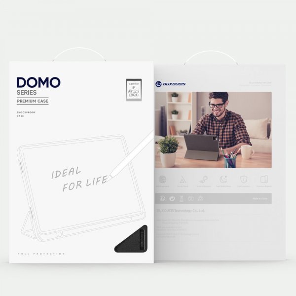 Dux Ducis iPad Air 13 (M2/M3) Etui Domo Series Svart