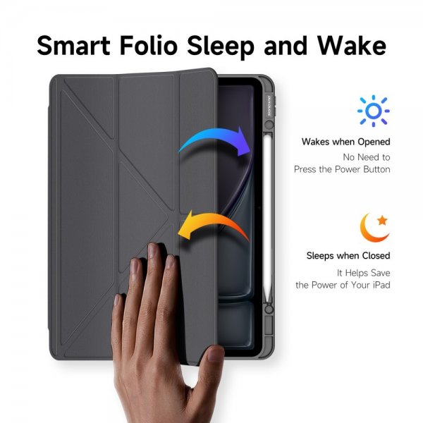 Dux Ducis iPad Air 13 (M2/M3) Etui Magi Series Grå