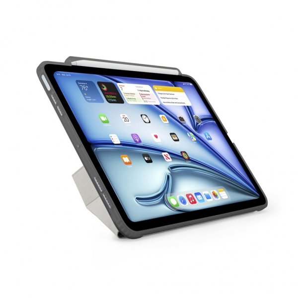 Pipetto iPad Air 13 (M2/M3) Etui Origami No3 Pencil Case Grå