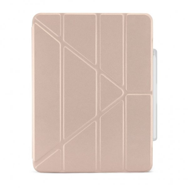 Pipetto iPad Air 13 (M2/M3) Etui Origami No3 Pencil Case Metallic Rosa