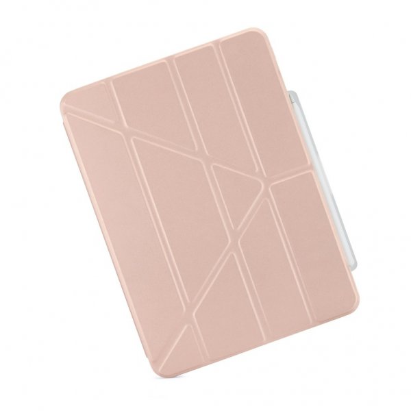 Pipetto iPad Air 13 (M2/M3) Etui Origami No3 Pencil Case Metallic Rosa