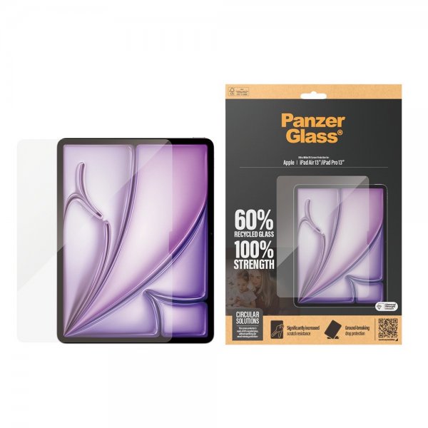 PanzerGlass iPad Air 13 (M2/M3)/iPad Pro 13 (M4/M5) Skjermbeskytter Ultra-Wide Fit