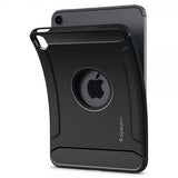 Spigen iPad mini (gen 6)/iPad mini (A17 Pro) Deksel Rugged Armor Matte Black
