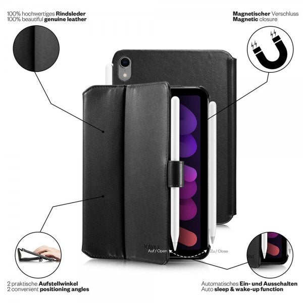 Kavaj iPad mini (gen 6)/iPad mini (A17 Pro) Etui London Svart