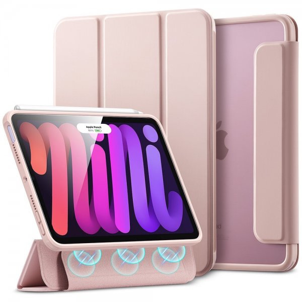 ESR iPad mini (gen 6)/iPad mini (A17 Pro) Etui Rebound Hybrid Rosa