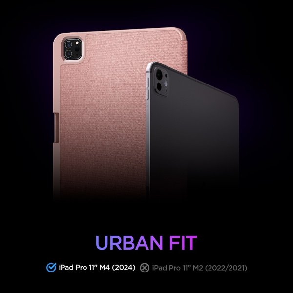 Spigen iPad Pro 11 (M4/M5) Etui Urban Fit Rosegull