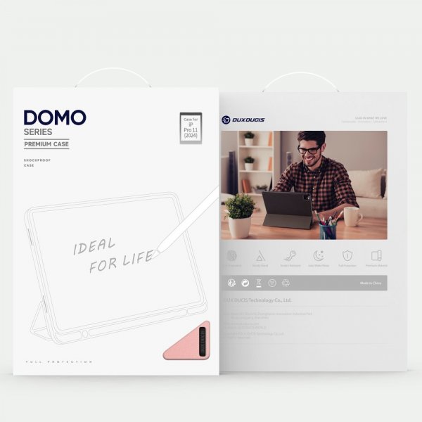 Dux Ducis iPad Pro 11 (M4/M5) Etui Domo Series Rosa