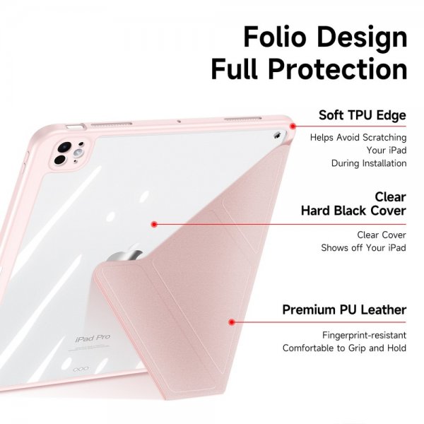 Dux Ducis iPad Pro 11 (M4/M5) Etui Magi Series Rosa