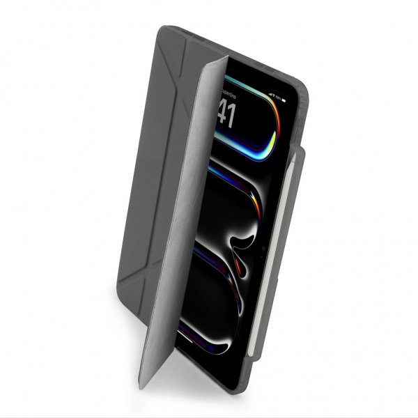 Pipetto iPad Pro 11 (M4/M5) Etui Origami No3 Pencil Case Grå