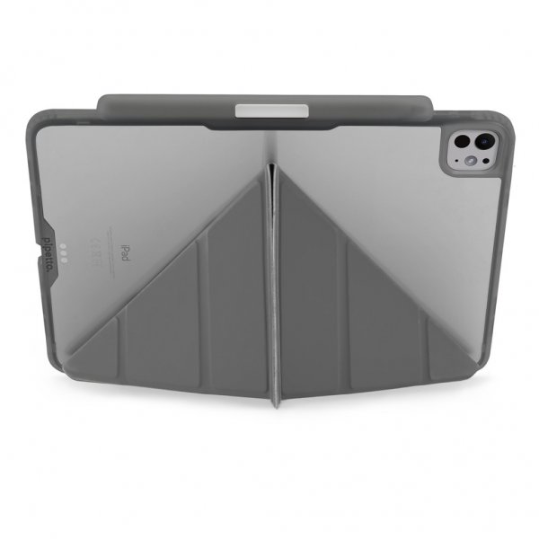 Pipetto iPad Pro 11 (M4/M5) Etui Origami No3 Pencil Case Grå