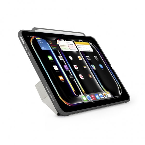 Pipetto iPad Pro 11 (M4/M5) Etui Origami No3 Pencil Case Grå