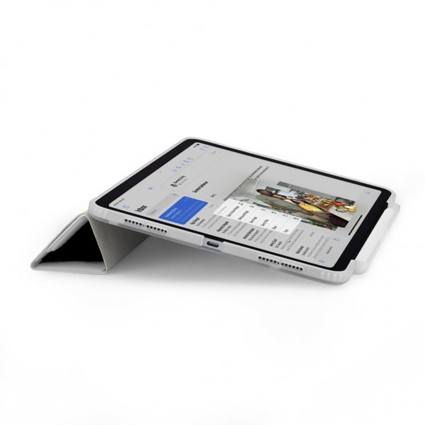 Pipetto iPad Pro 11 (M4/M5) Etui Origami No3 Pencil Case Hvit