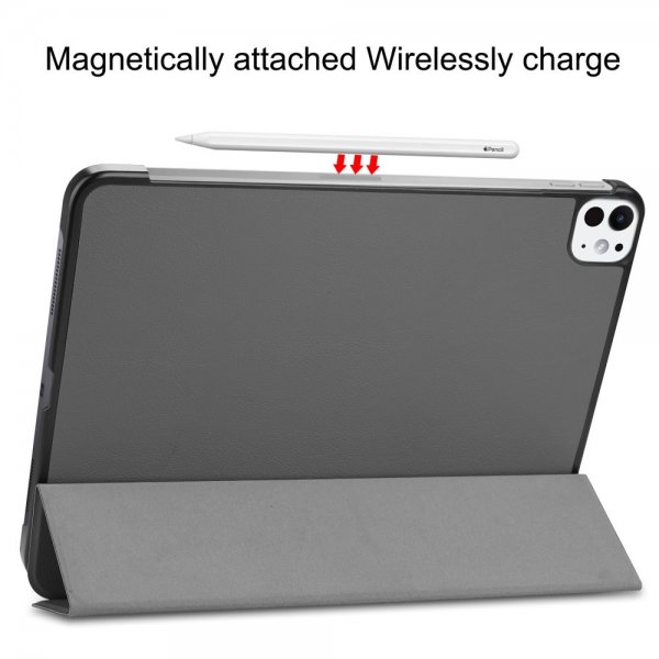 iPad Pro 11 (M4/M5) Etui Trifold Grå