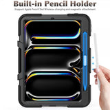 iPad Pro 11 (M4/M5) Deksel Heavy Duty Armor Svart