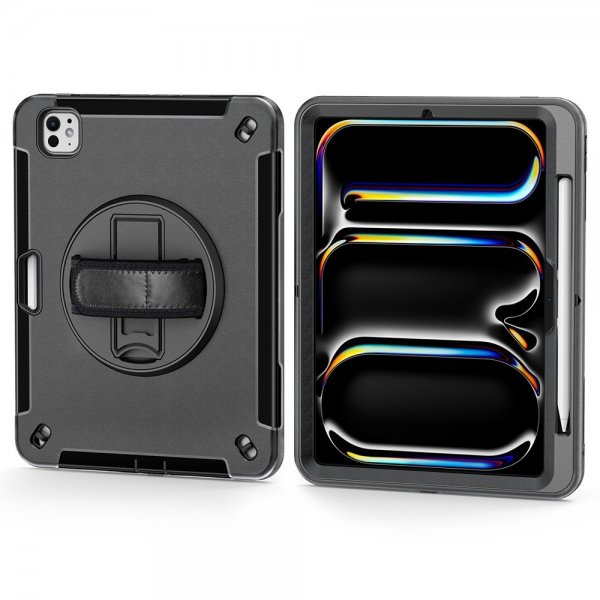 4smarts iPad Pro 11 (M4/M5) Deksel Rugged Etui Grip Svart