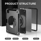 4smarts iPad Pro 11 (M4/M5) Deksel Rugged Etui Grip Svart