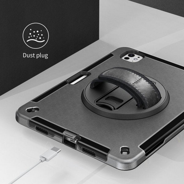 4smarts iPad Pro 11 (M4/M5) Deksel Rugged Etui Grip Svart