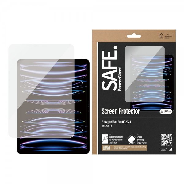 SAFE. by PanzerGlass iPad Pro 11 (M4/M5) Skjermbeskytter Ultra-Wide Fit