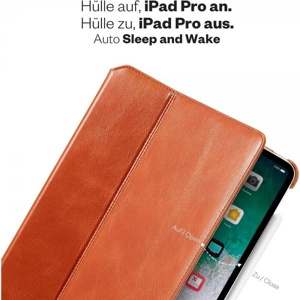 Kavaj iPad Pro 12.9 (gen 4/5/6) Etui Berlin Brun