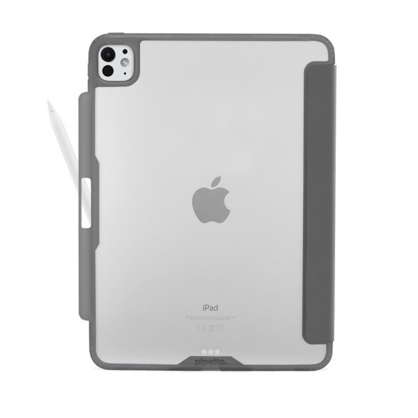 Pipetto iPad Pro 13 (M4/M5) Etui Origami No3 Pencil Case Grå