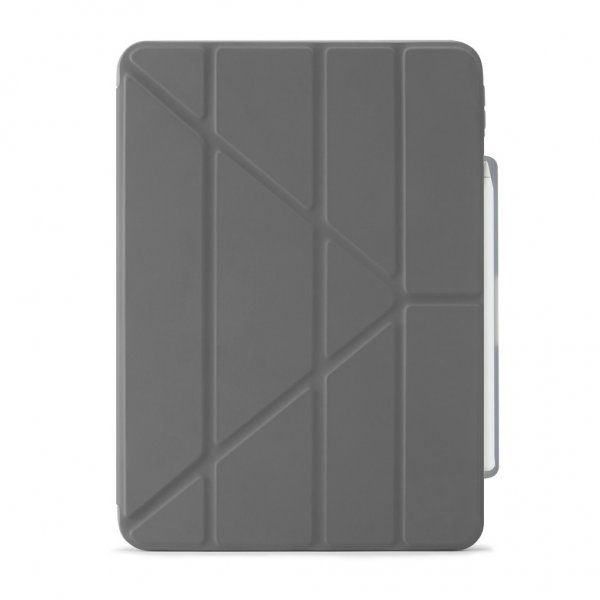 Pipetto iPad Pro 13 (M4/M5) Etui Origami No3 Pencil Case Grå