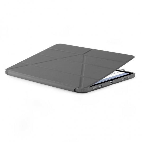 Pipetto iPad Pro 13 (M4/M5) Etui Origami No3 Pencil Case Grå