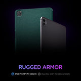 Spigen iPad Pro 13 (M4/M5) Etui Urban Fit Midnight Green