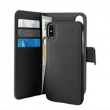 Puro iPhone X/iPhone Xs Etui Wallet Detachable 2 in 1 Svart