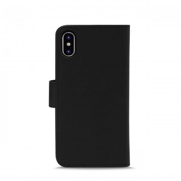 Puro iPhone X/iPhone Xs Etui Wallet Detachable 2 in 1 Svart