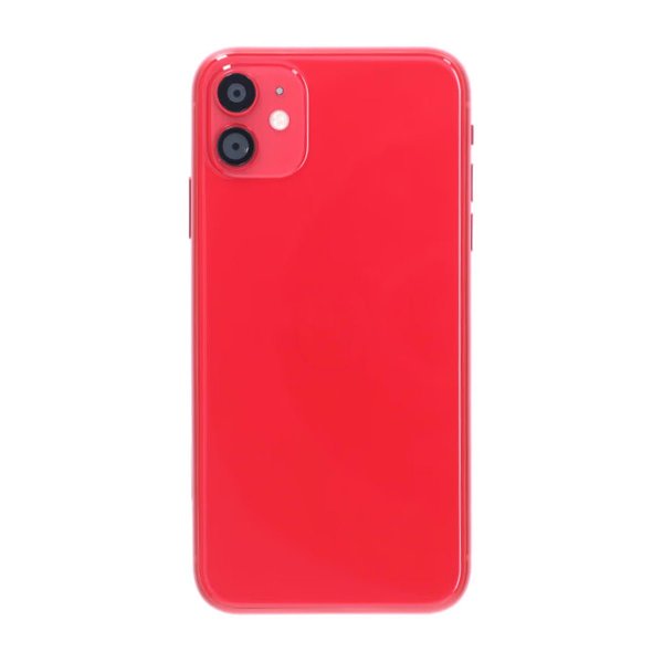 iPhone 11 bakside med komplett ramme Premium - rød