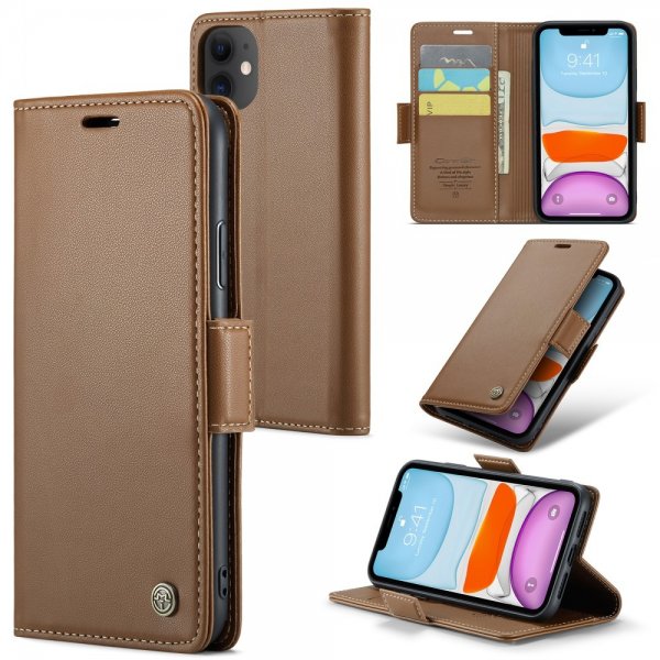 CaseMe iPhone 11 Etui 023 Series Brun