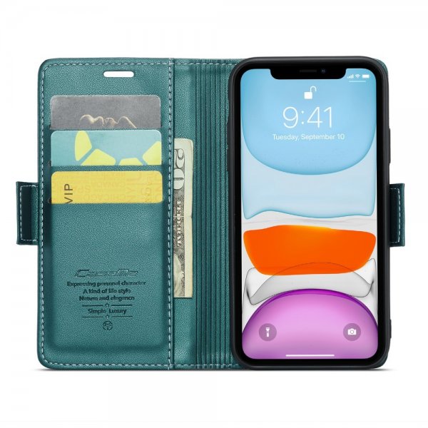 CaseMe iPhone 11 Etui 023 Series Grønn