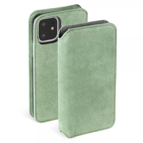 Krusell iPhone 11 Etui Broby PhoneWallet Olive