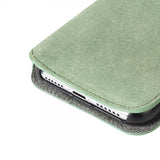 Krusell iPhone 11 Etui Broby PhoneWallet Olive