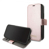 Guess iPhone 11 Etui Skinntekstur Rosegull