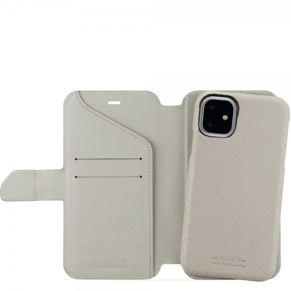 holdit iPhone 11 Etui Stockholm Löstagbart Deksel Celia Taupe