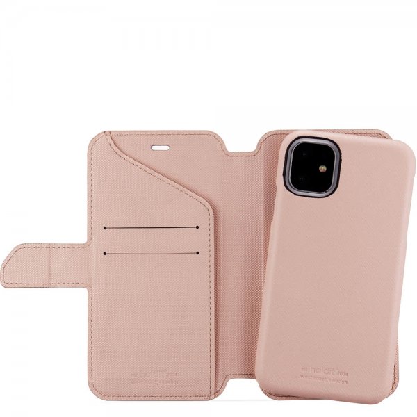 holdit iPhone 11 Etui Stockholm Löstagbart Deksel Rosa