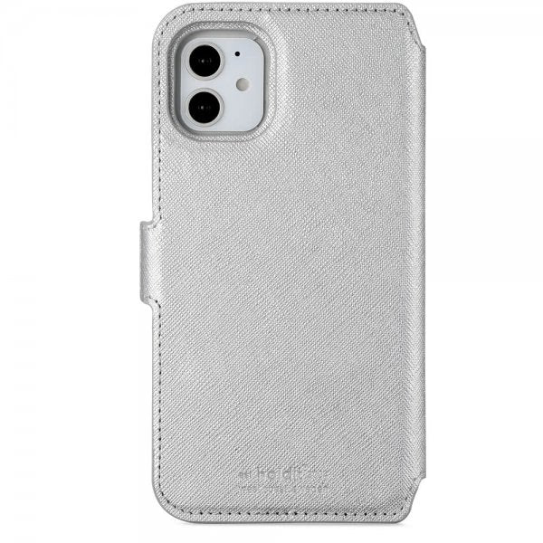 holdit iPhone 11 Etui Stockholm Löstagbart Deksel Sølv