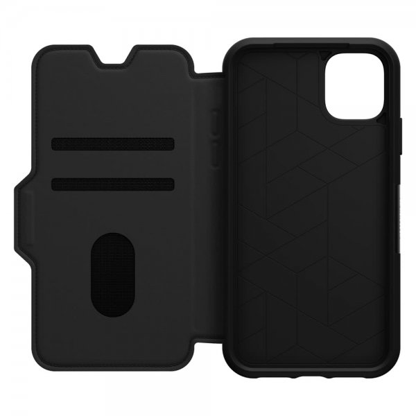 Otterbox iPhone 11 Etui Strada Series Ekte Skinn Svart