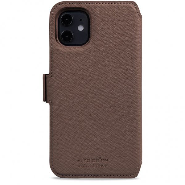 holdit iPhone 11 Etui Wallet Case Magnet Stockholm Dark Brown