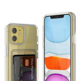 Rvelon iPhone 11 Deksel Kortholder Transparent