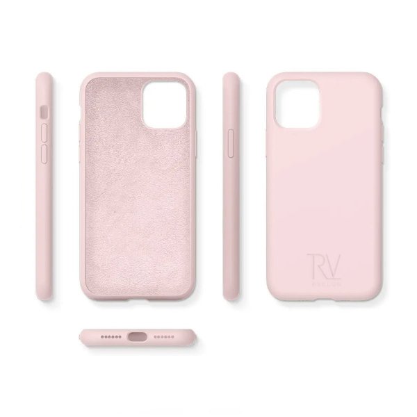 Rvelon iPhone 11 Deksel Silikon Sandrosa