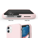 Rvelon iPhone 11 Deksel Silikon Sandrosa