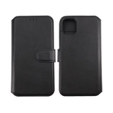 Rvelon iPhone 11 Etui Ekte Skinn Svart