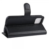 iPhone 11 Etui Litchi Svart