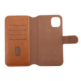 Rvelon iPhone 11 Etui Detachable Wallet Case Brun