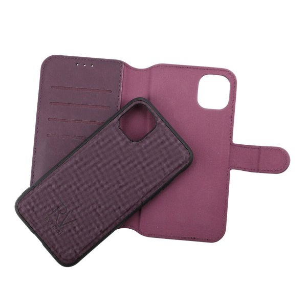 Rvelon iPhone 11 Etui Detachable Wallet Case Lilla